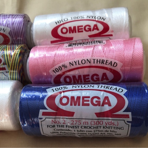 100% NYLON THREAD SET OF 6!…NEW SEALED CROCHET KNITTING TREAD
**LOT OF 6 ROLLS* - Picture 3 of 5